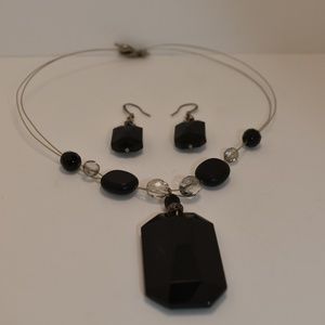 vintage necklace and earrings